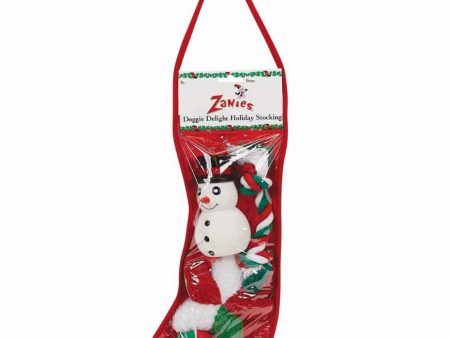 ZA Dog Delite Hol Stocking 14In Snowmn Hot on Sale