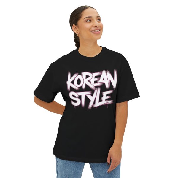 Korean style Unisex Oversized Boxy Tee  - EmpressKorea Online