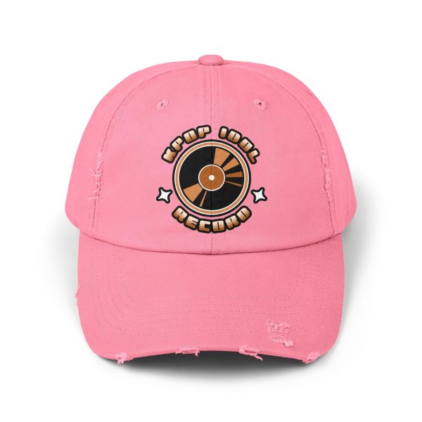 KPOP Idol Record Unisex Distressed Cap  - EmpressKorea Discount