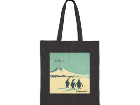 Finally we made it Cotton Canvas Tote Bag - EmpressKorea For Discount