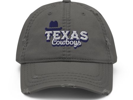 Texas cowboy Distressed Dad Hat  - EmpressKorea For Cheap