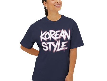 Korean style Unisex Oversized Boxy Tee  - EmpressKorea Online