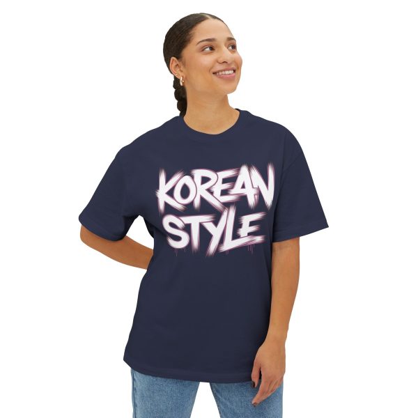 Korean style Unisex Oversized Boxy Tee  - EmpressKorea Online