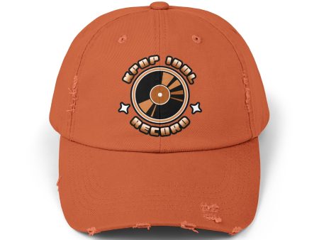 KPOP Idol Record Unisex Distressed Cap  - EmpressKorea Discount