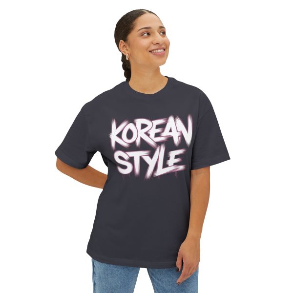 Korean style Unisex Oversized Boxy Tee  - EmpressKorea Online