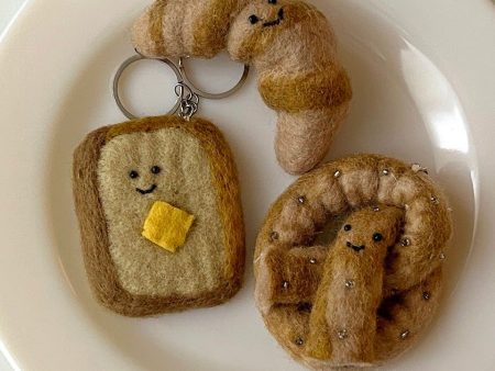 Elegant table Bread Friends keyring 3 types keychain handmade doll Online Hot Sale