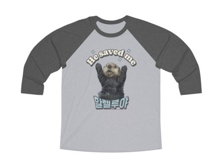 He saved me Unisex Tri-Blend 3\4 Raglan Tee  - EmpressKorea Cheap