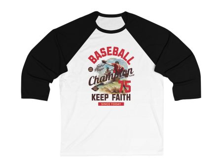 Baseball Champion Unisex 3\4 Sleeve Baseball Tee  - EmpressKorea Supply