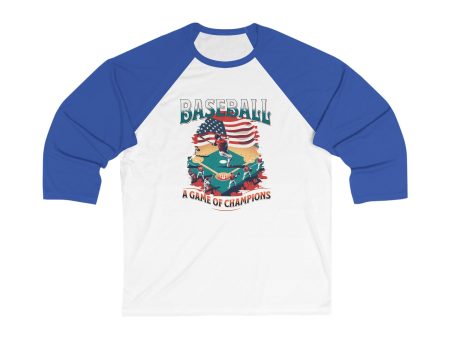 Game of Champion Unisex 3\4 Sleeve Baseball Tee  - EmpressKorea Supply