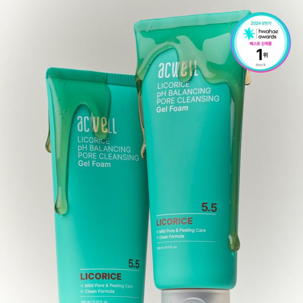 ACWELL Licorice pH Balancing Pore Cleansing Gel Foam 160ml Online Hot Sale