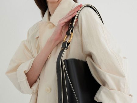 HERVE ARTE BAG Black & Ivory Online now