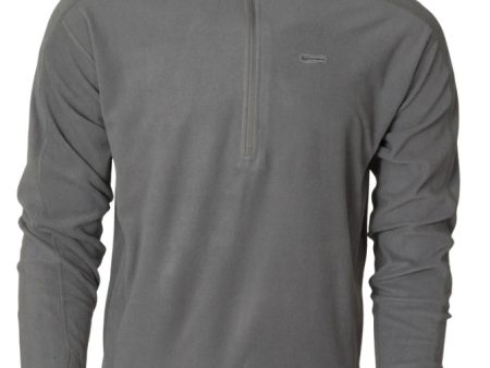 Banded Waffle Fleece 1 4 Zip Gray Online