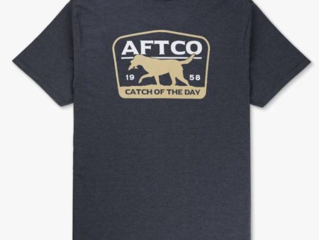 Aftco Fetch Charcoal Heather SS T-Shirt For Discount