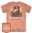 Fieldstone Youth Tee Fetch Em Up Terracotta on Sale