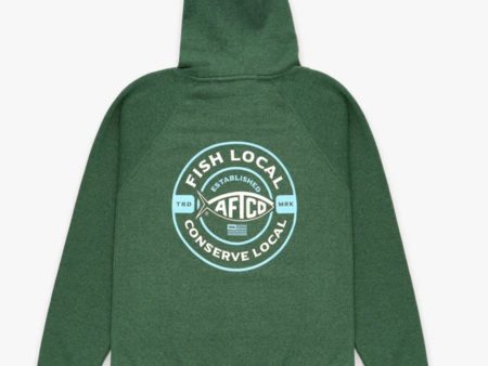 Aftco Classico PD Hoodie MFP4224 Moss Heather Online now