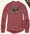 Over under L S youth wood duck stamp tee - brick For Cheap