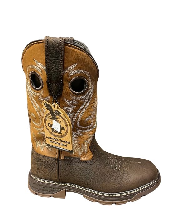 Georgia Boot Work Brown And Orange GB00671 For Discount