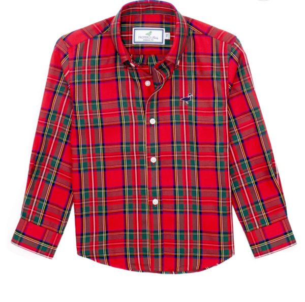 Properly Tied  Boys Seasonal Sportshirt Yuletide LDW0000 Supply