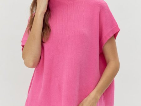 Jodifl Bubble Gum Short Sleeve Sweater Online