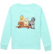 Properly Tied Girls Puppy Pile LS Seafoam Discount