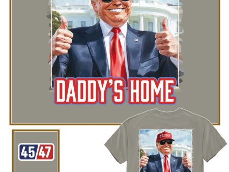 Daddy’s Home T- Shirt Gray Online Sale