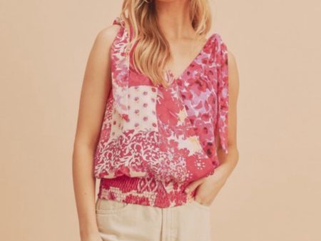 Aemi + Co Toya Tank Pink Discount