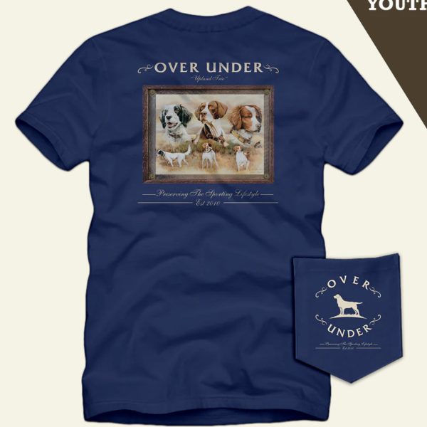 Over under S S youth upland trio t-shirt- navy Sale