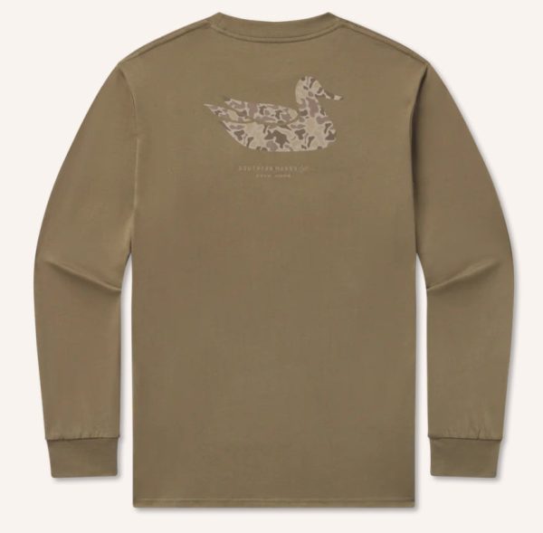 Southern Marsh L S Duck Original- Camo LDOC Moss Green on Sale