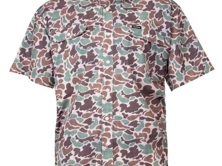 Fieldstone  Youth S S Camo Button Down Shirt Sale