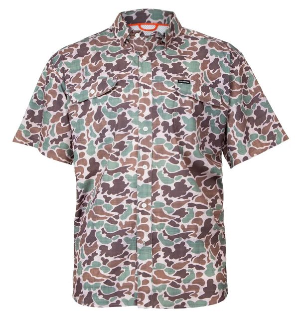 Fieldstone  Youth S S Camo Button Down Shirt Sale