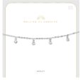 Coco + Carmen Kenya Anklet - Clear Stone Dangle Silver Sale